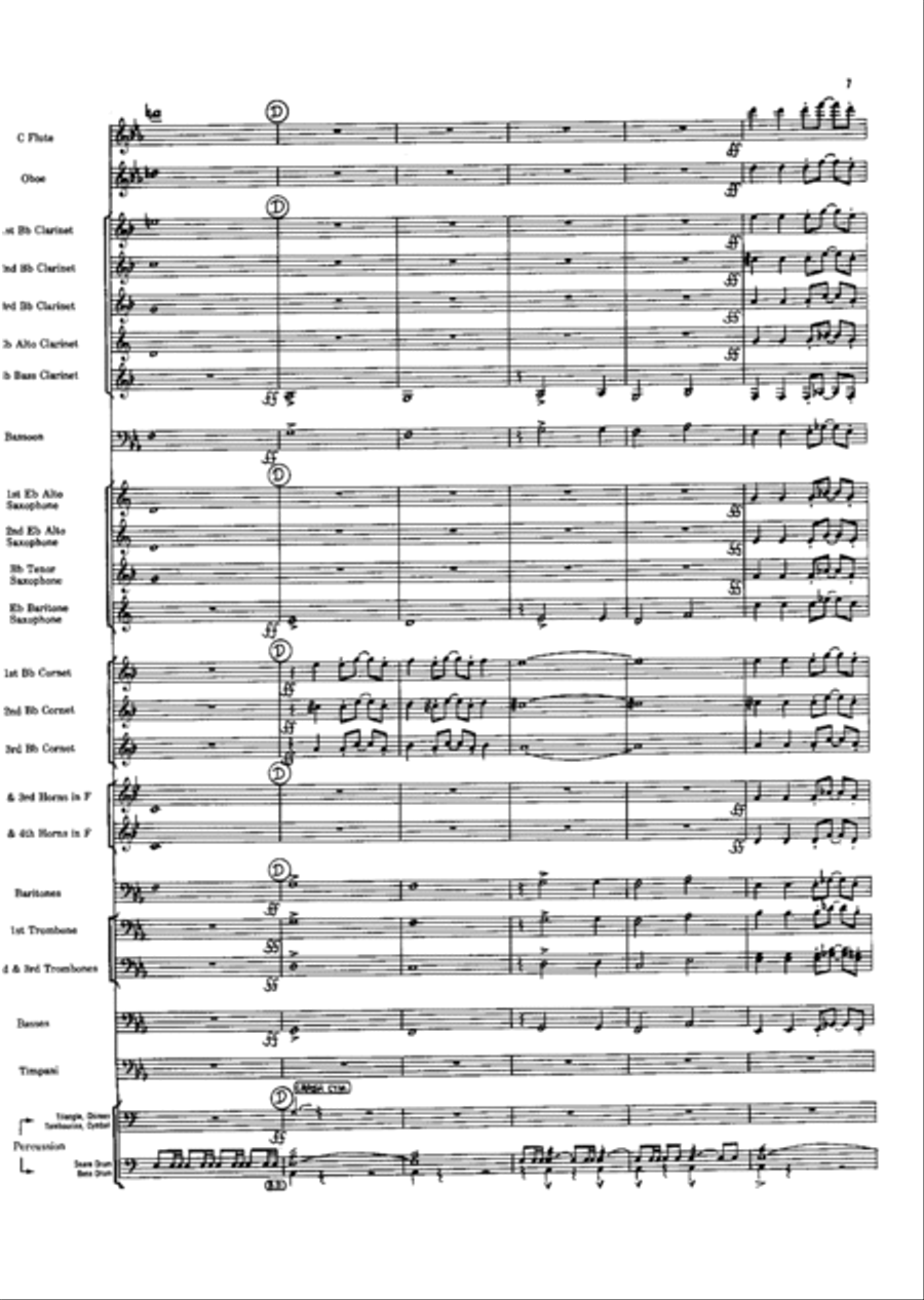Short Prelude With Perspectives Concert Band scores gallery preview page 7