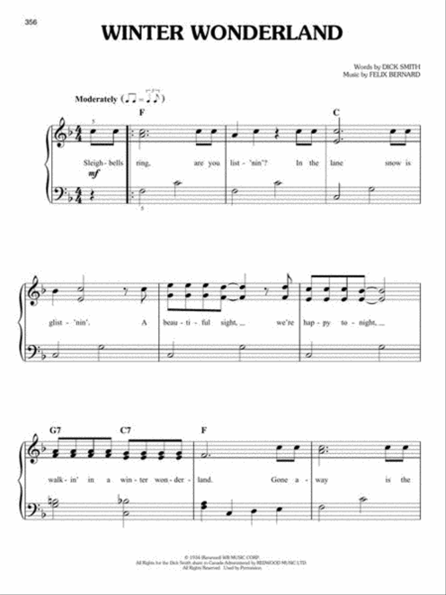 100 Most Beautiful Christmas Songs Easy Piano scores gallery preview page 7