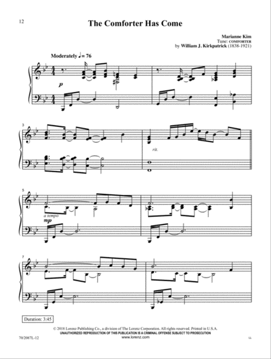 Tell It to Jesus Piano Solo scores gallery preview page 5