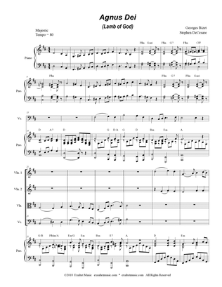 Agnus Dei (String Quartet and Piano)