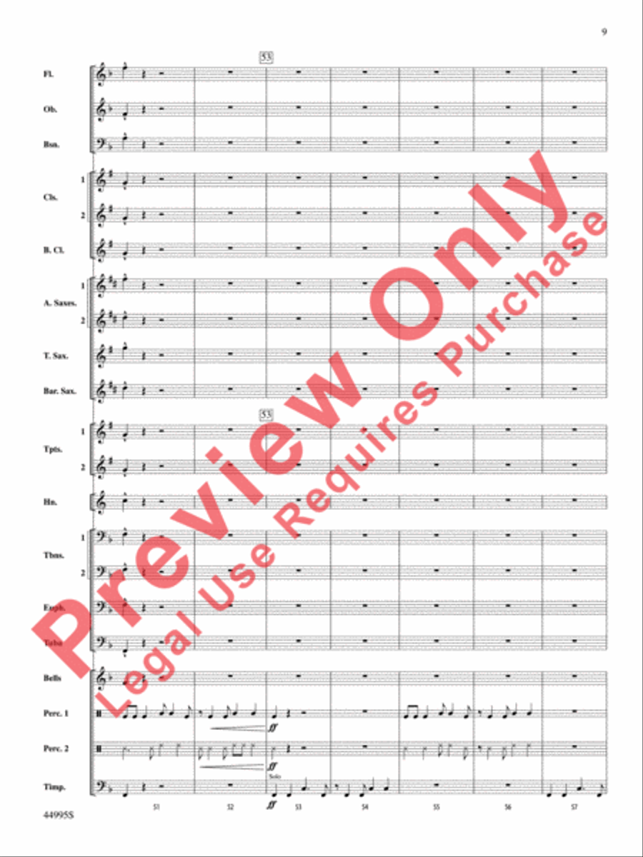 Djembe Laya Concert Band scores gallery preview page 10