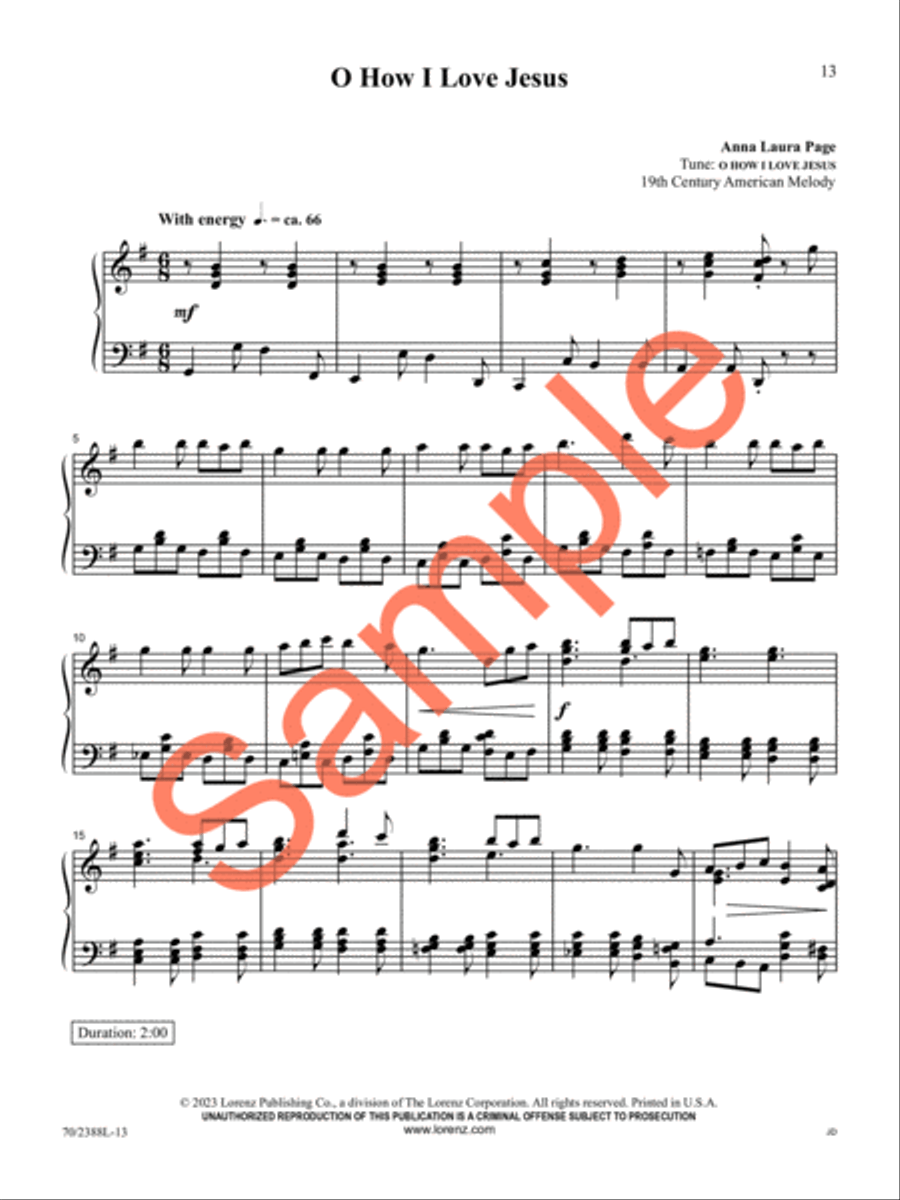 O God, Beyond All Praising Piano Solo scores gallery preview page 12