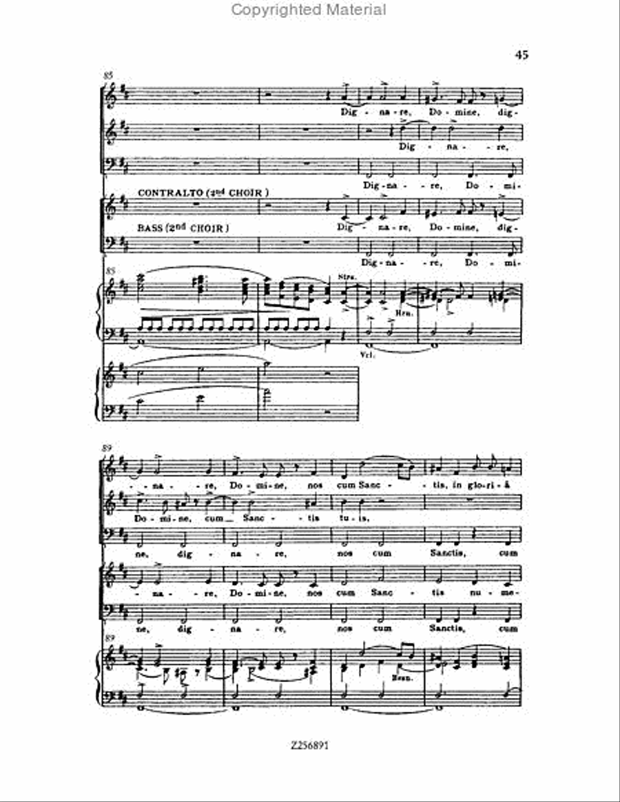Te Deum, H 118 Choir scores gallery preview page 45