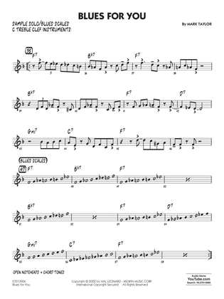 Blues for You - Sample Solo/Solo Sheet C Inst.