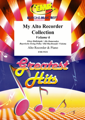 Book cover for My Alto Recorder Collection Volume 6