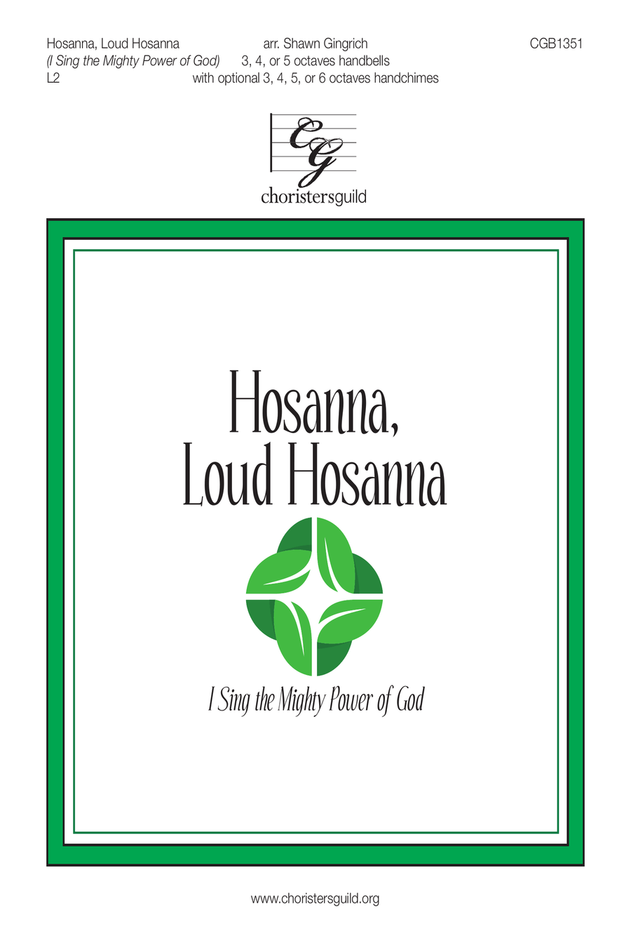 Hosanna, Loud Hosanna Handbell Choir scores gallery preview page 1