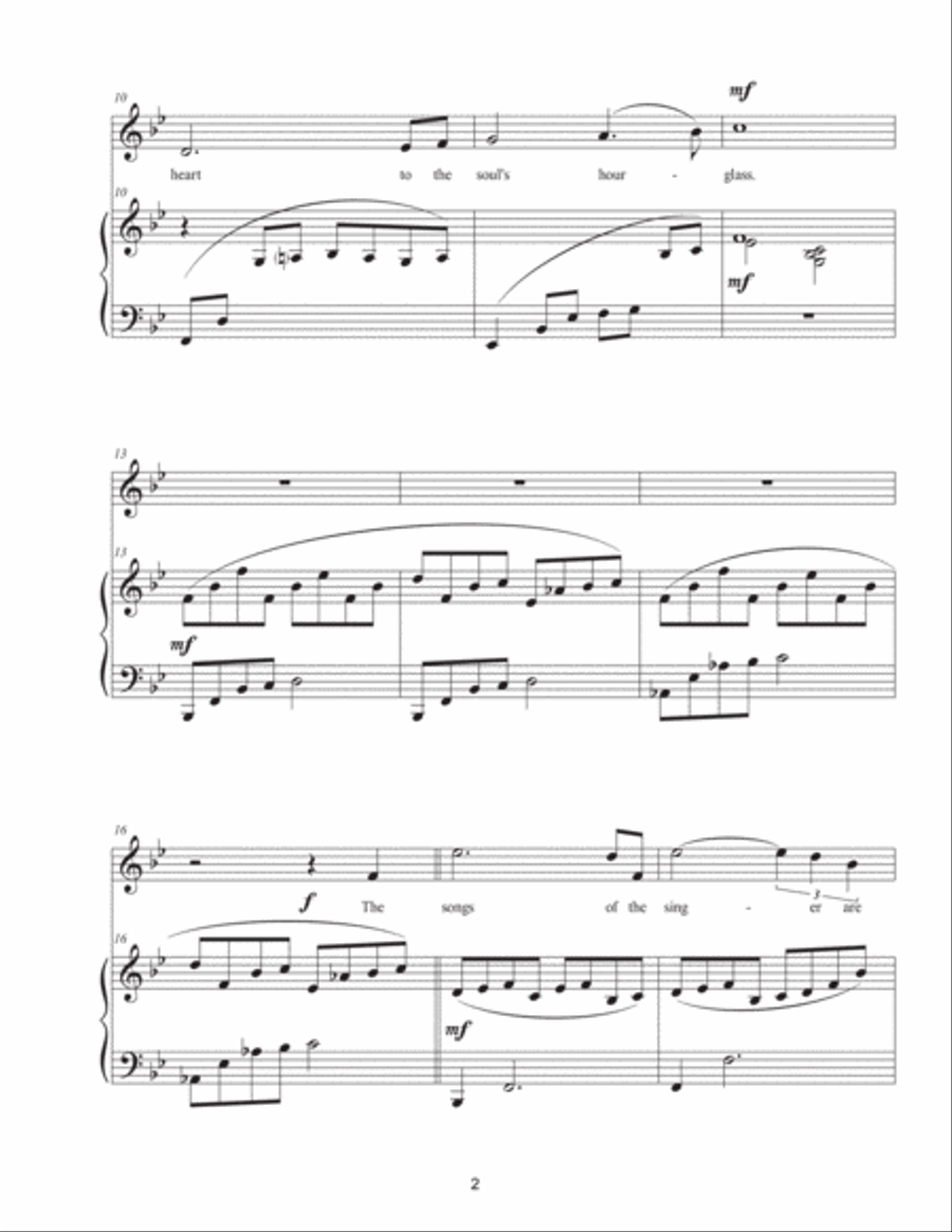 Two Poems of Georgia Douglas Johnson Chamber Music scores gallery preview page 3