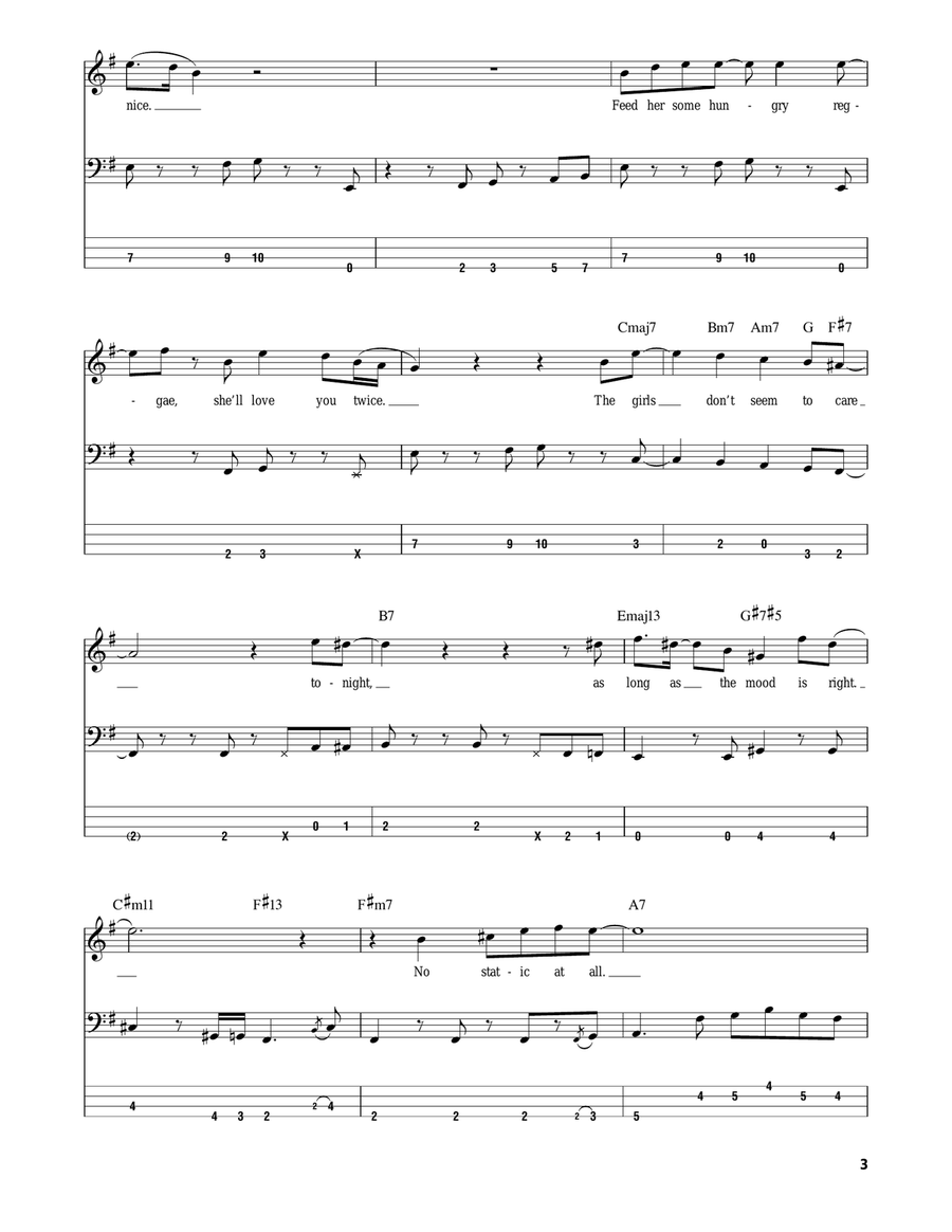 FM FM Bass Guitar Tablature scores gallery preview page 3