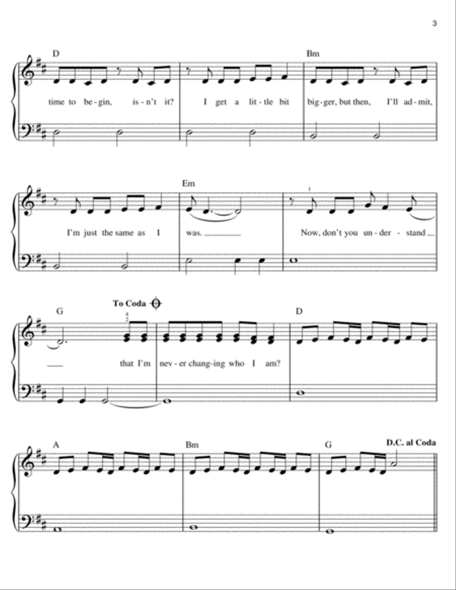 It's Time Easy Piano scores gallery preview page 3