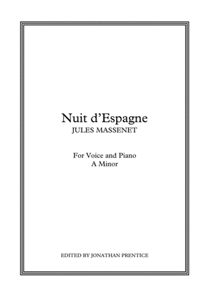 Book cover for Nuit d'Espagne (A Minor)