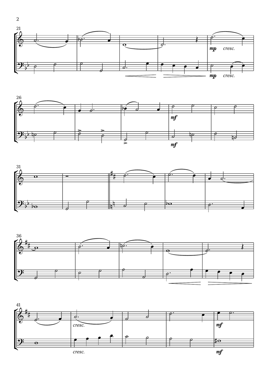 I'll Be Home For Christmas B-Flat Clarinet scores gallery preview page 2