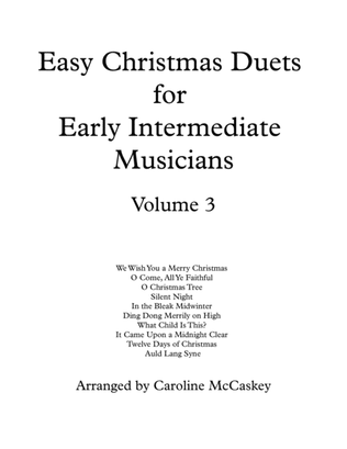 Book cover for Easy Christmas Duets for Early Intermediate Viola and Cello Duet Volume 3
