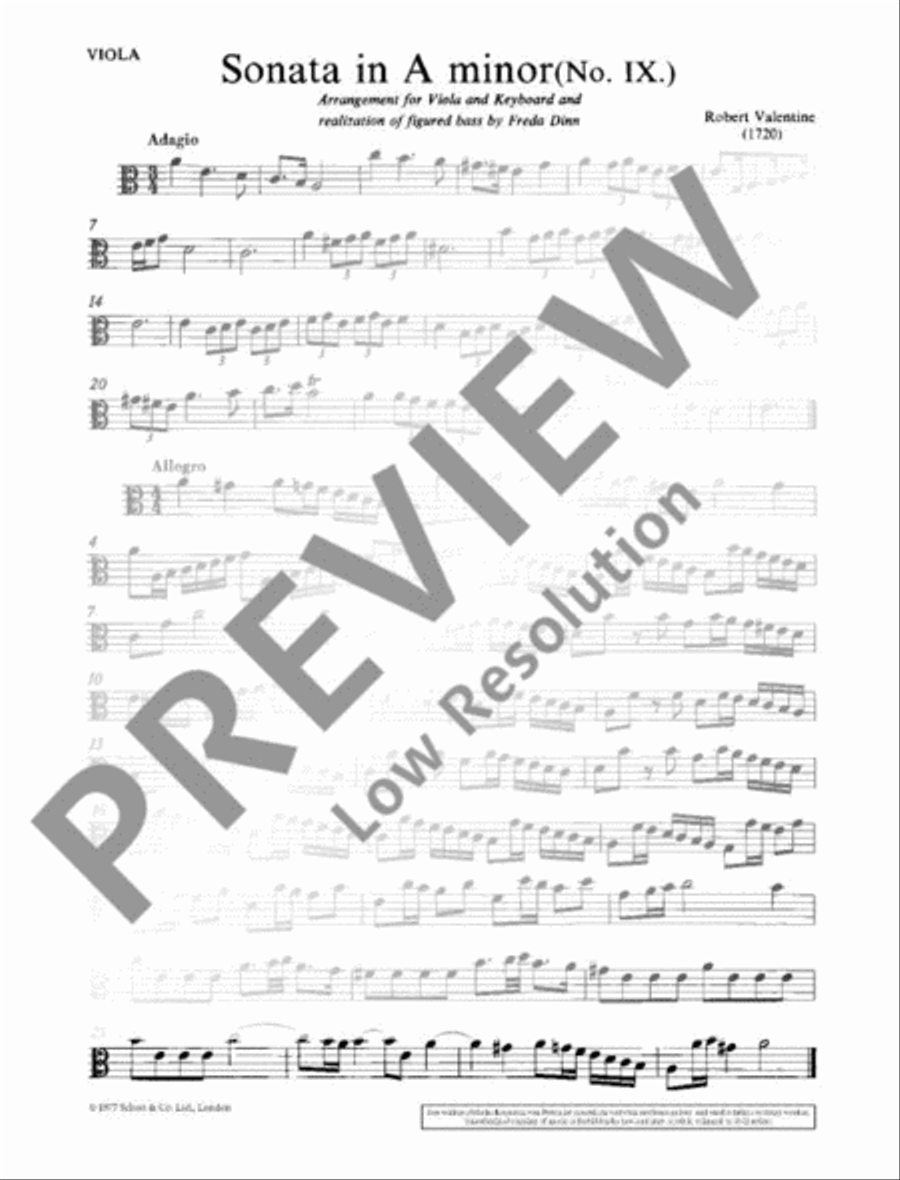 Sonata in A Minor (No. 9) Piano Accompaniment scores gallery preview page 11