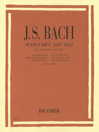 Book cover for Suites, BWV 1007-1012