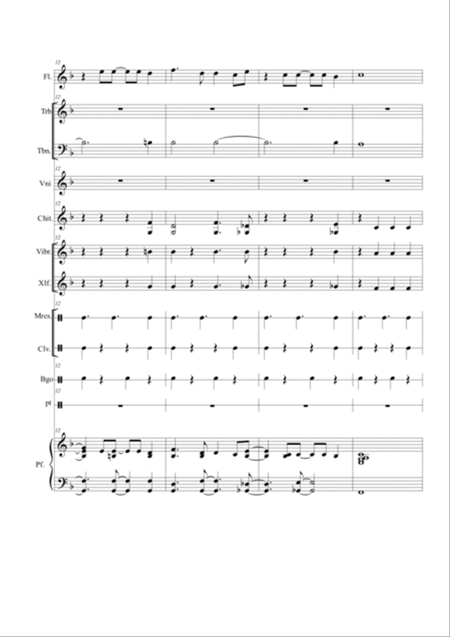 The Girl From Ipanema (garôta De Ipanema) Large Ensemble scores gallery preview page 4