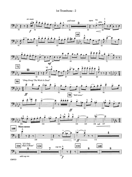 The Wizard of Oz (Medley): 1st Trombone