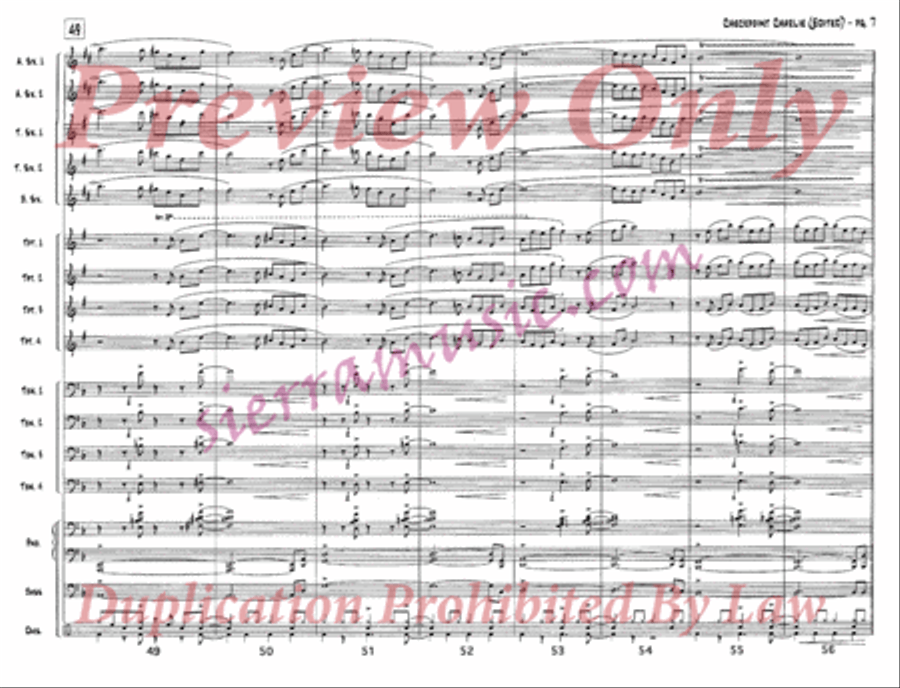 Checkpoint Charlie (Edited) Jazz Ensemble scores gallery preview page 8