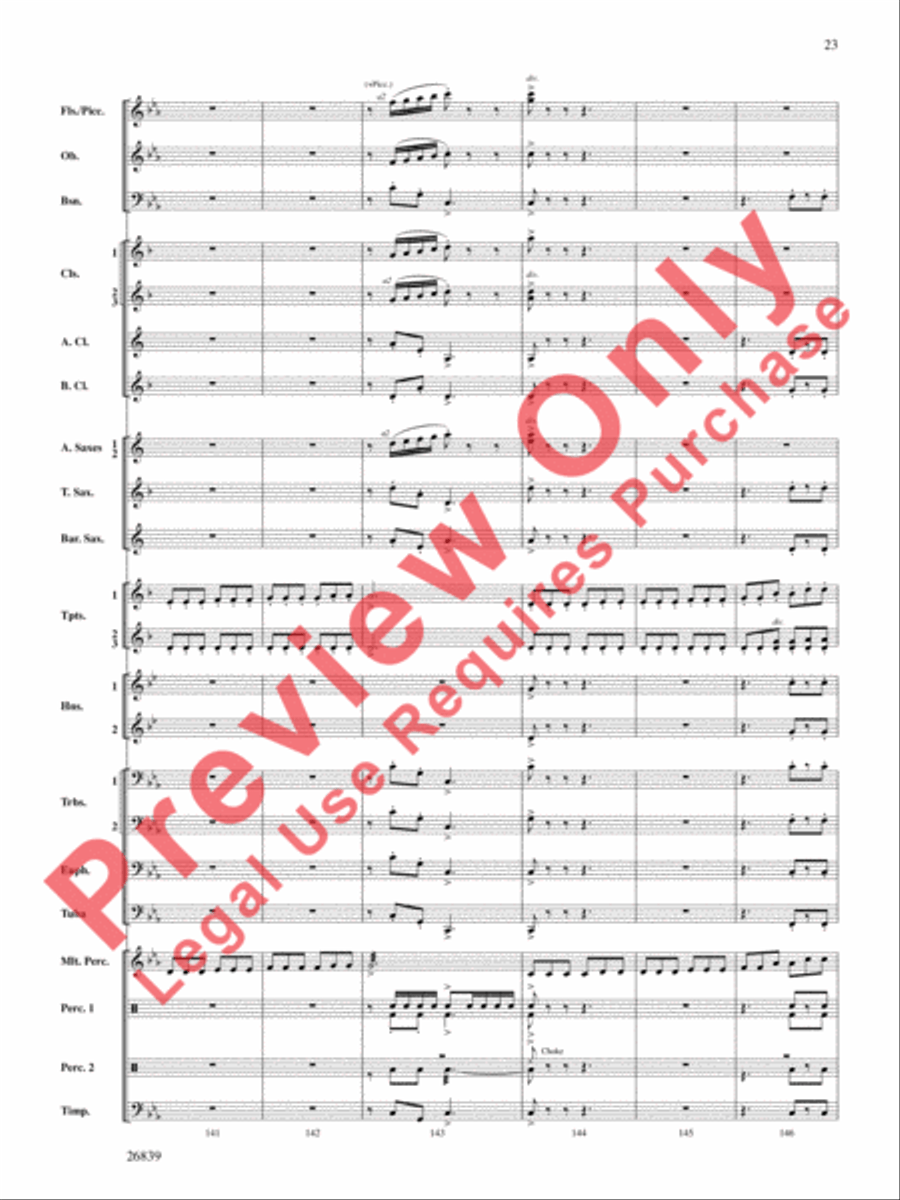 Flourish for Winds Concert Band scores gallery preview page 24