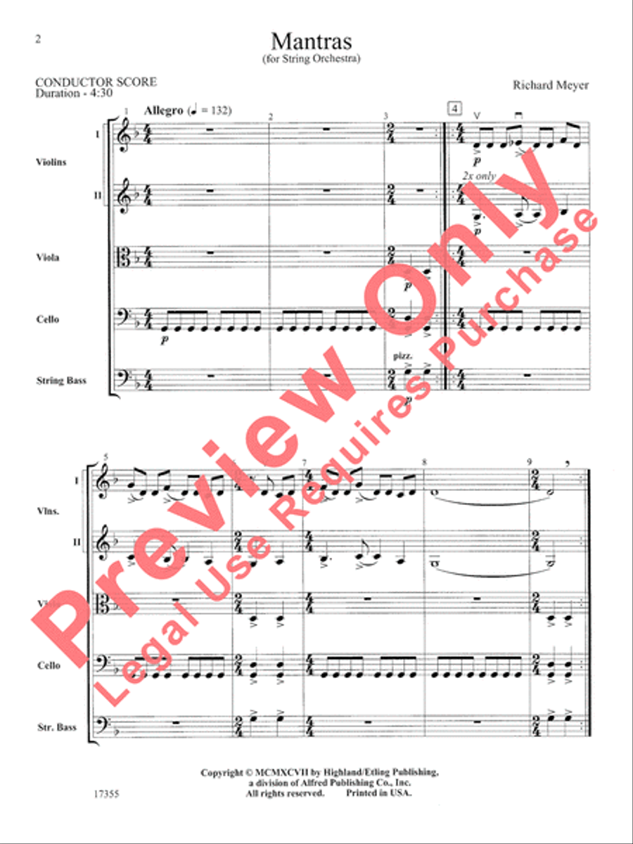Mantras String Orchestra scores gallery preview page 3