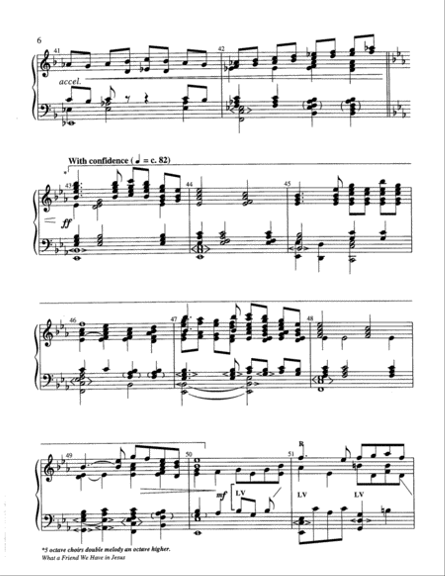 What a Friend We Have in Jesus 5-Octaves scores gallery preview page 6