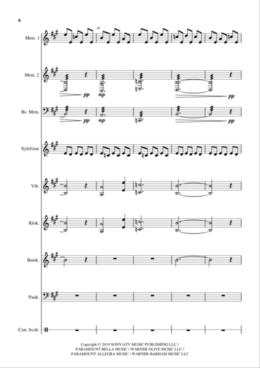 Interstellar Marimba scores gallery preview page 6