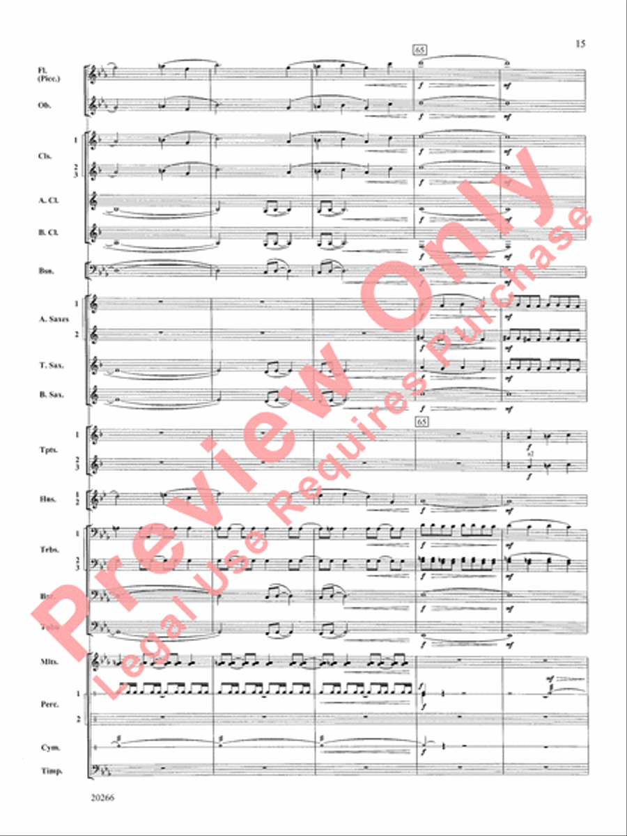 Ghost Fleet Ghost Fleet Concert Band scores gallery preview page 16