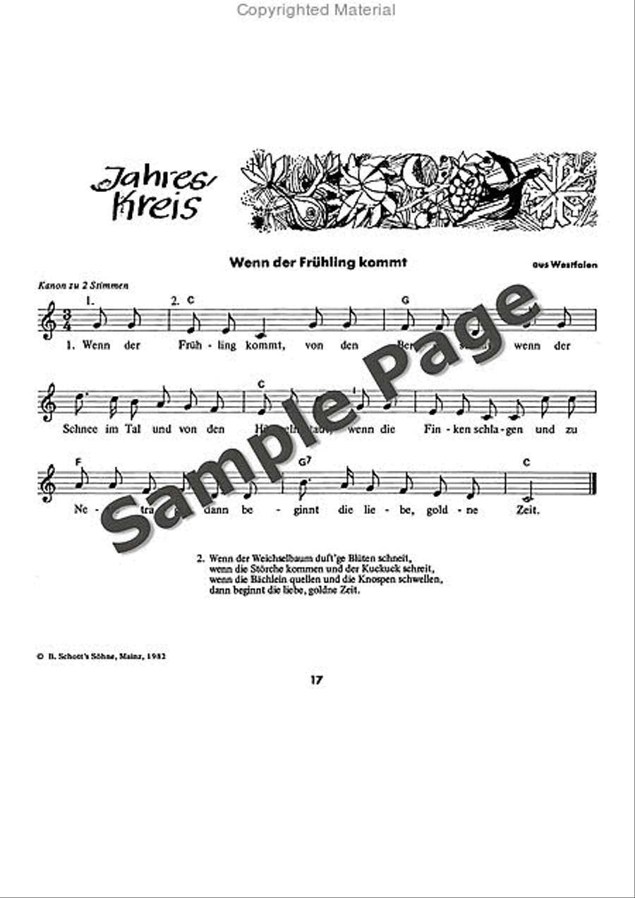 Es tonen die Lieder Recorder scores gallery preview page 18