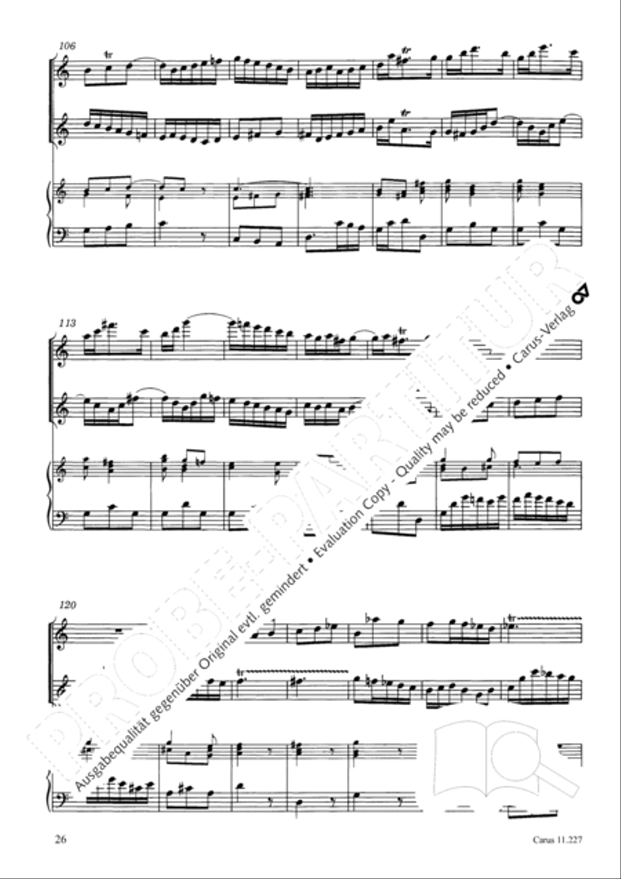 Concerto a tre in C Concerto a tre in C Recorder scores gallery preview page 27