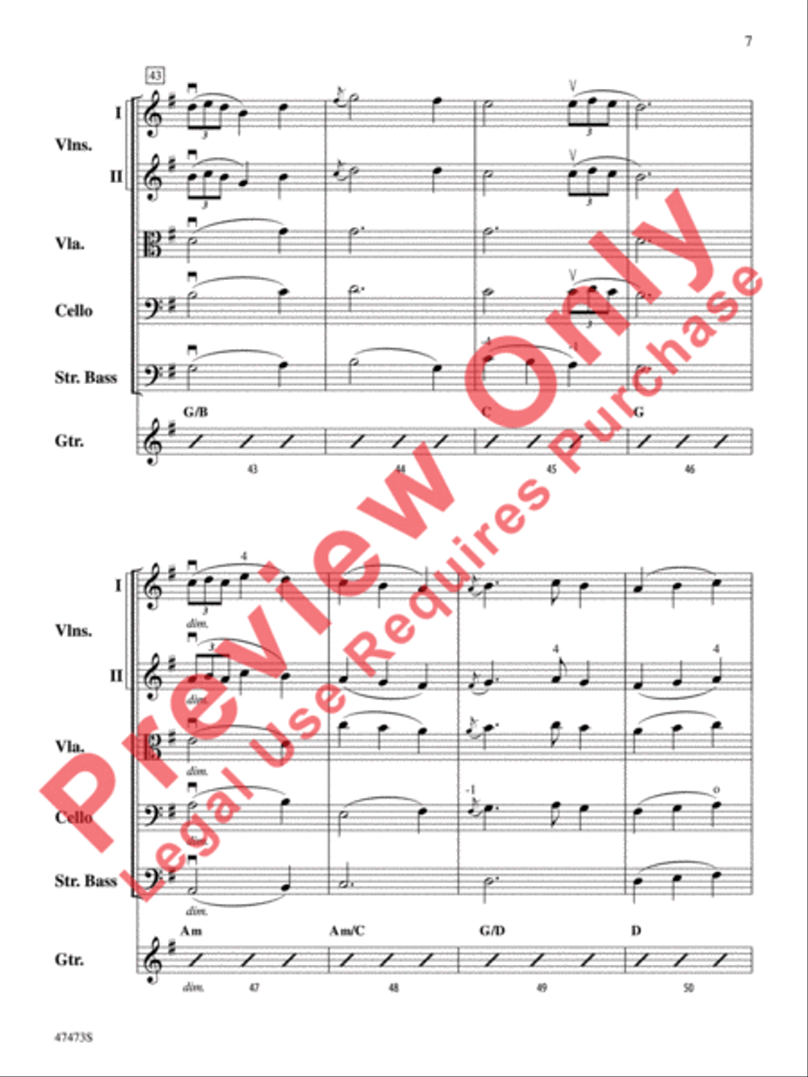 Josephine's Waltz String Orchestra scores gallery preview page 8