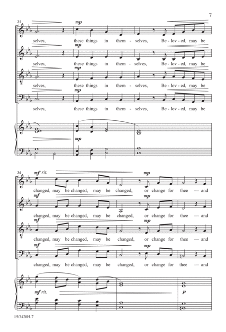 If Thou Must Love Me If Thou Must Love Me 4-Part scores gallery preview page 7