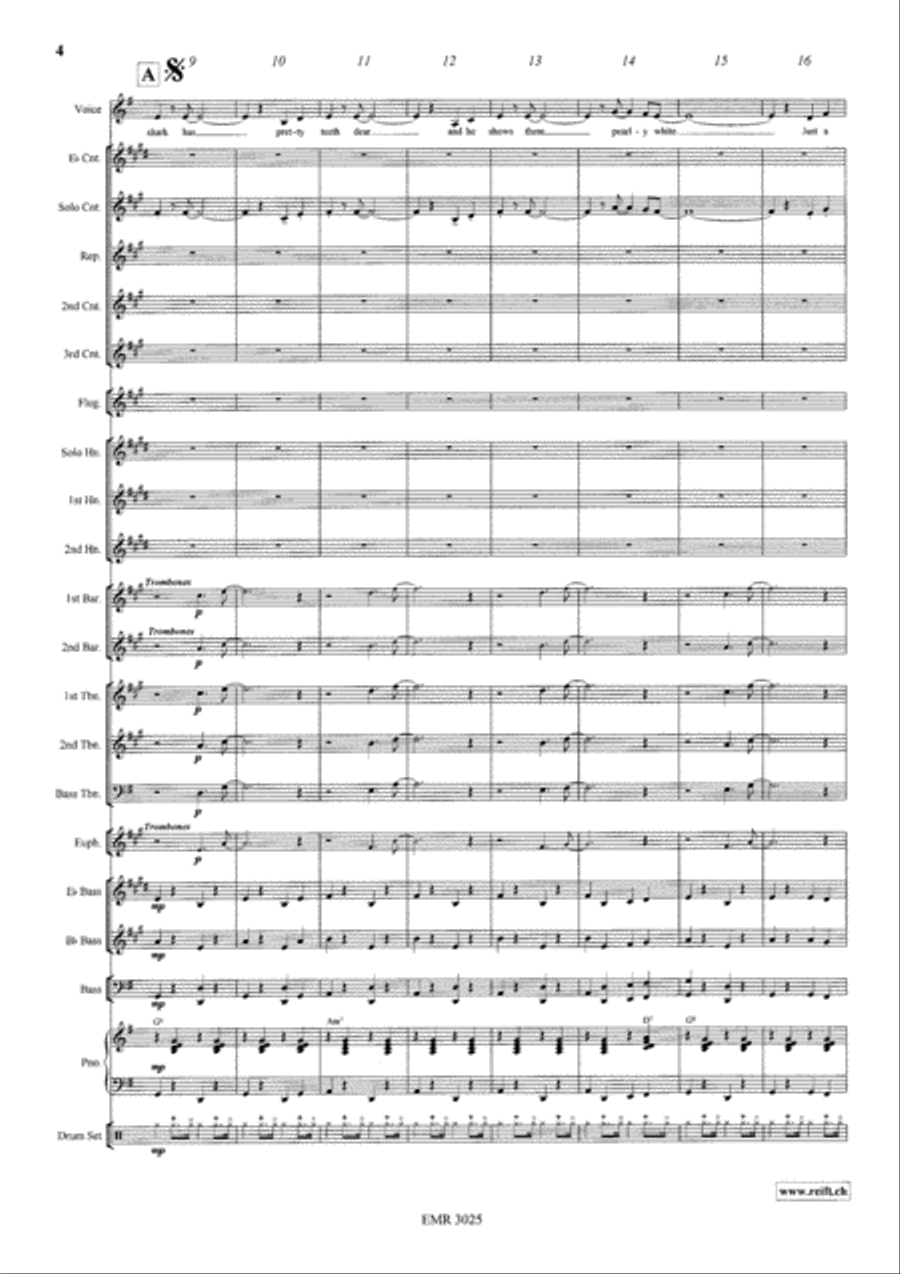 Mack The Knife Brass Band scores gallery preview page 5