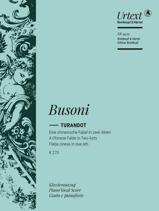 Book cover for Turandot K 273