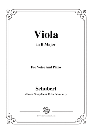Schubert-Viola(Violet),Op.123(D.786),in B Major,for Voice&Piano