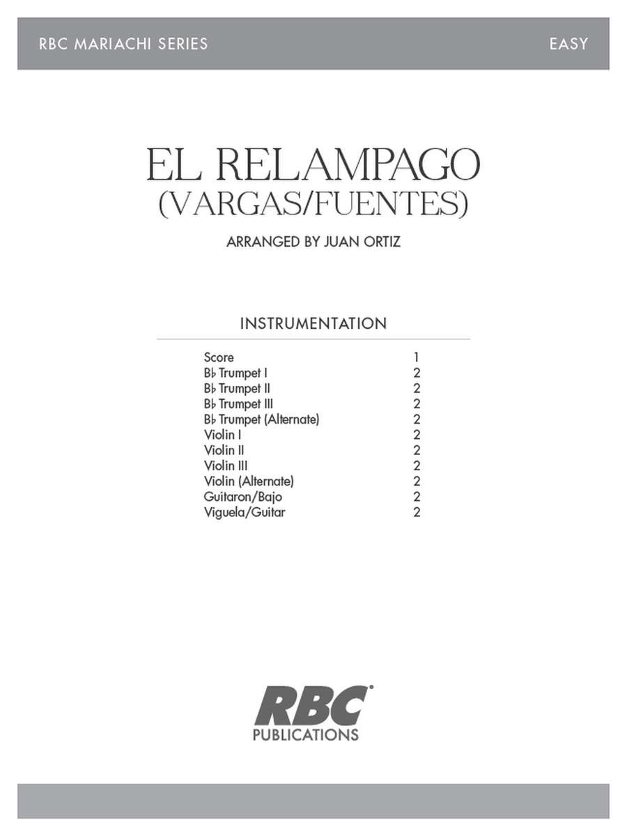 Book cover for El Relampago