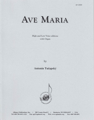 Book cover for Ave Maria - H&l Voc Solo-pno