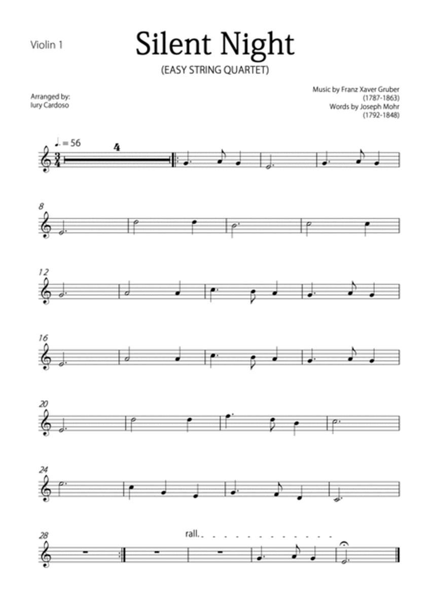 "Silent Night" (Easy String Quartet) image number null