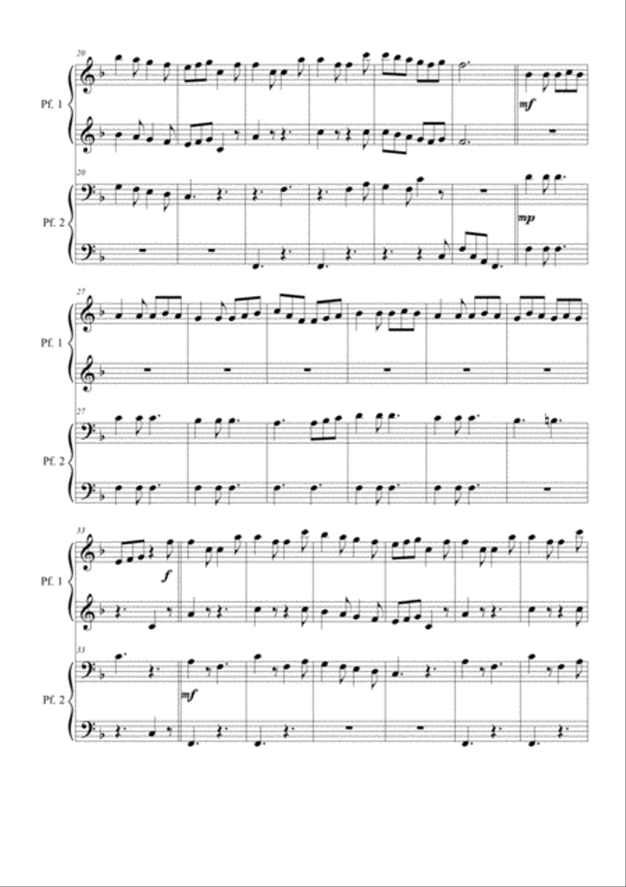 Canzone di caccia (4 hands) Piano Method scores gallery preview page 2