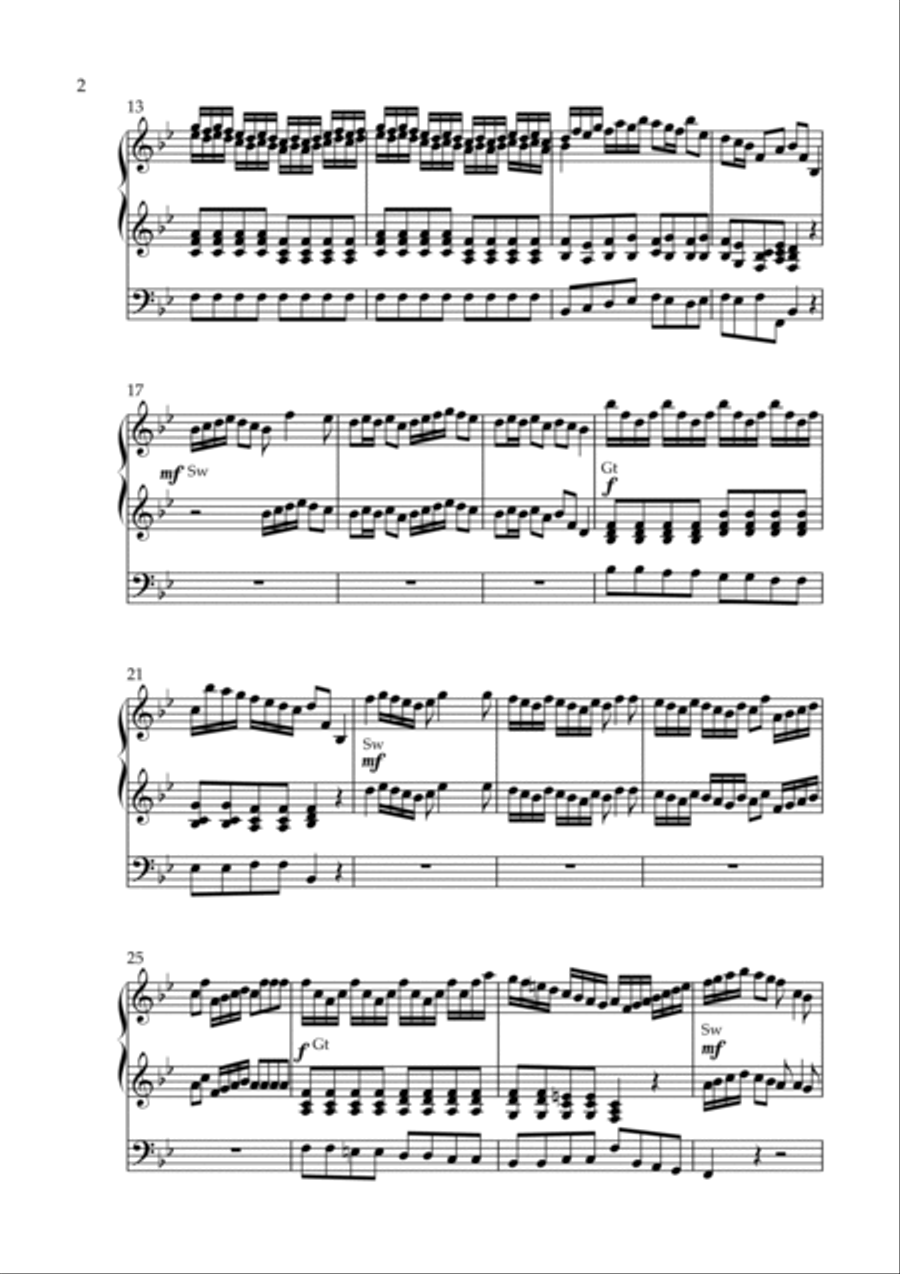 Arrival of the Queen of Sheba (arr. for Organ Solo) Organ Solo scores gallery preview page 2