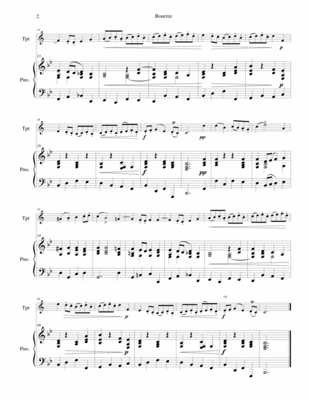 Bourree for Trumpet & Piano image number null