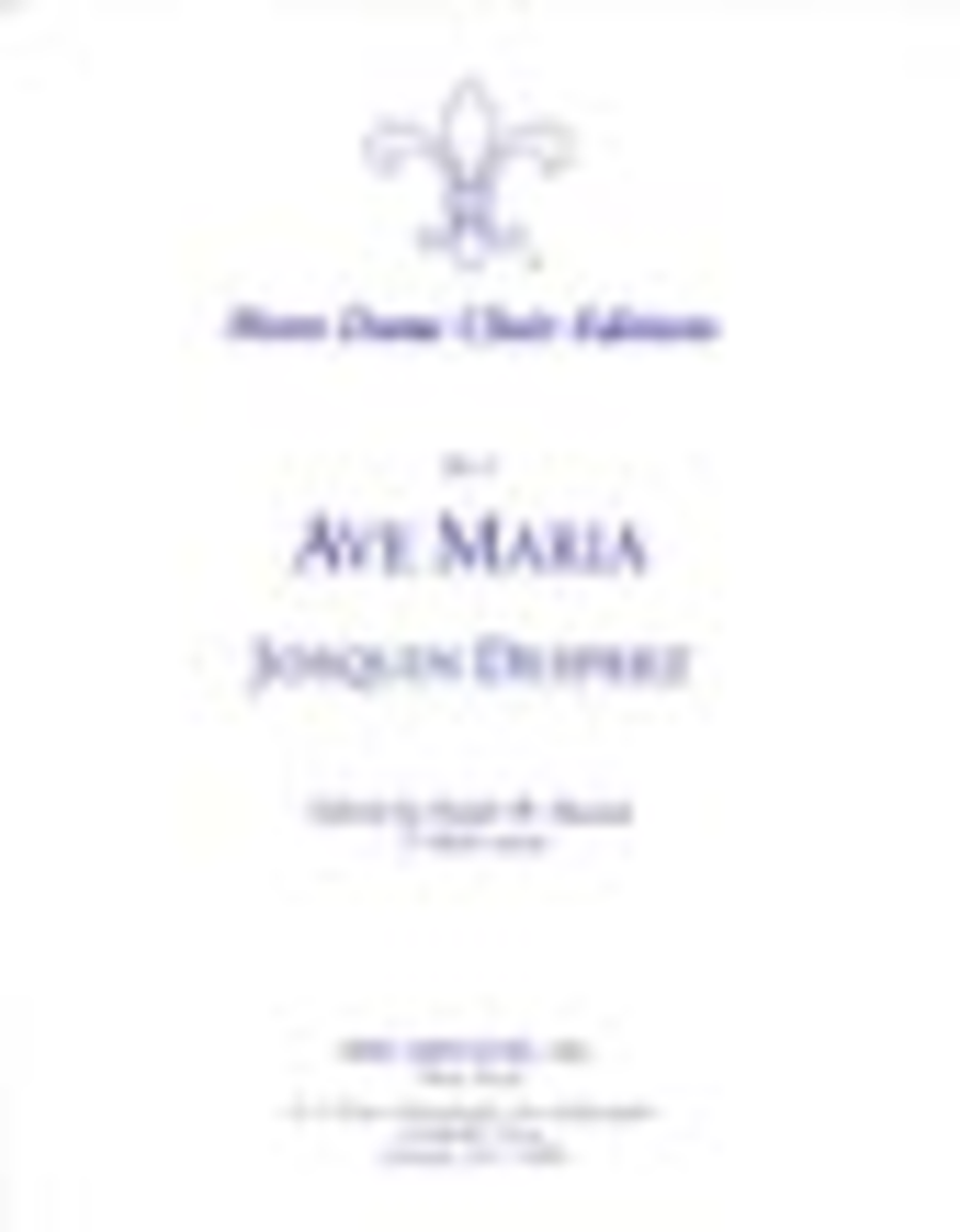 Ave Maria for SATB Choir