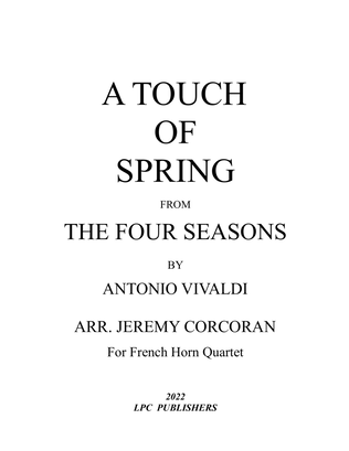 Book cover for A Taste of Spring from the Four Seasons for French Horn Quartet