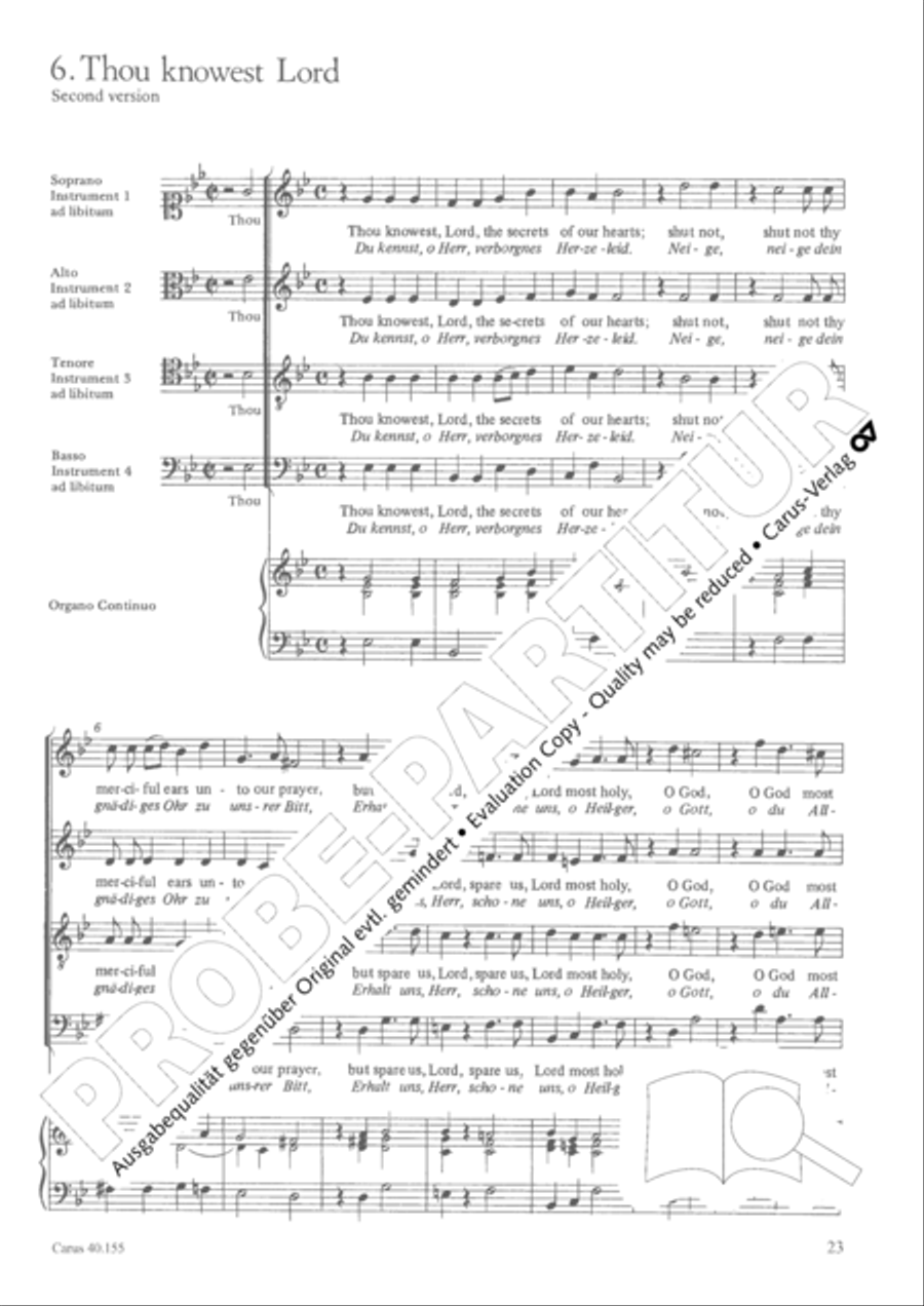 Funeral music of Queen Mary 4-Part scores gallery preview page 24