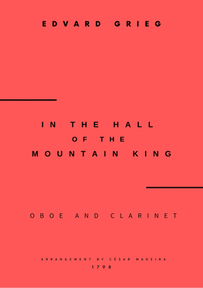 In The Hall Of The Mountain King - Oboe and Clarinet (Full Score and Parts)