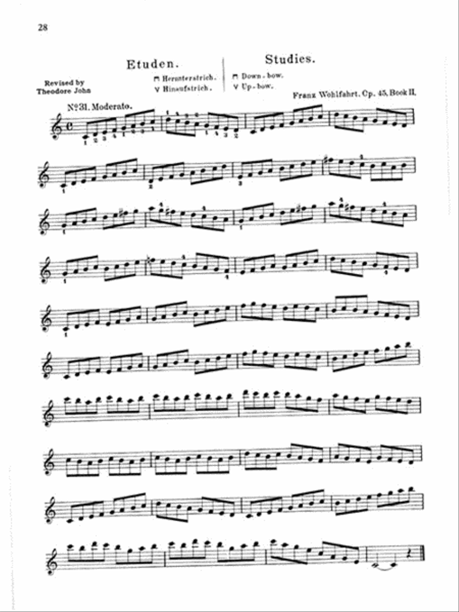 60 Studies, Op. 45 Complete (Books 1 and 2 for Violin)