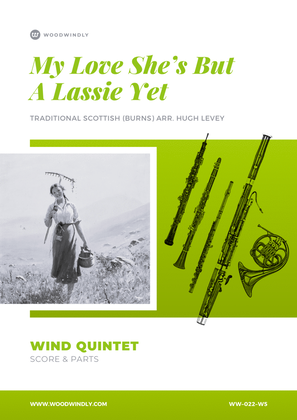 Book cover for My Love She's But a Lassie Yet (Burns) for Wind Quintet
