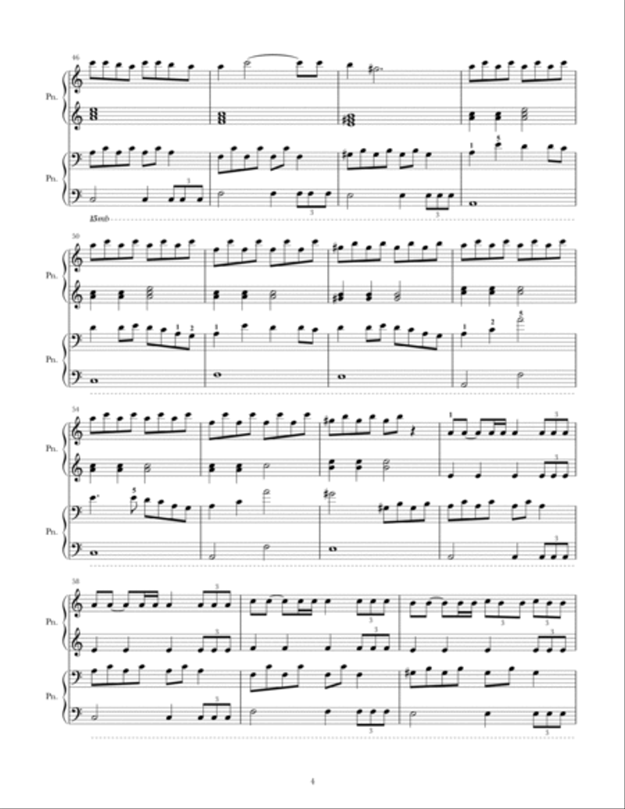 Believer Piano scores gallery preview page 4