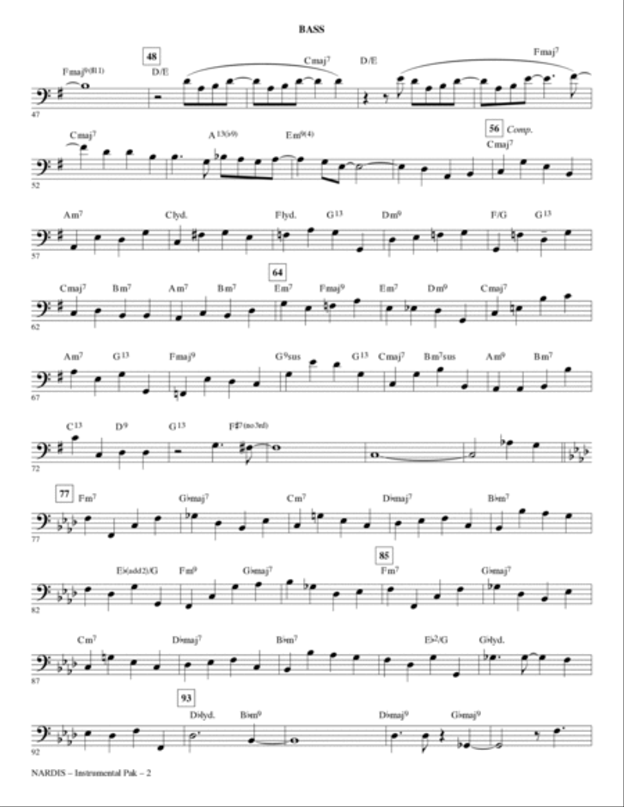 Nardis - Bass Nardis - Bass Choir scores gallery preview page 2