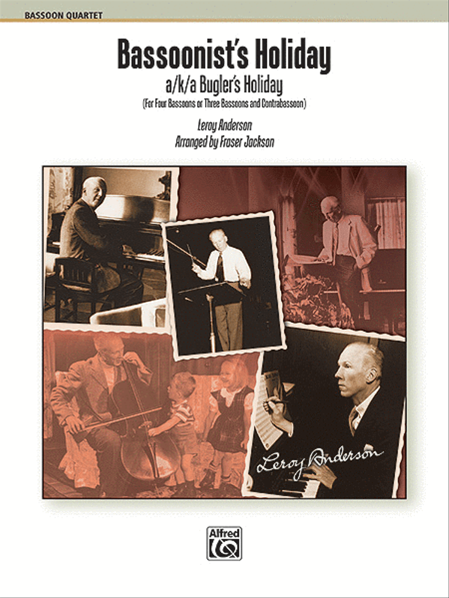 Bassoonist's Holiday (AKA Bugler's Holiday) Bassoon Quartet scores gallery preview page 1