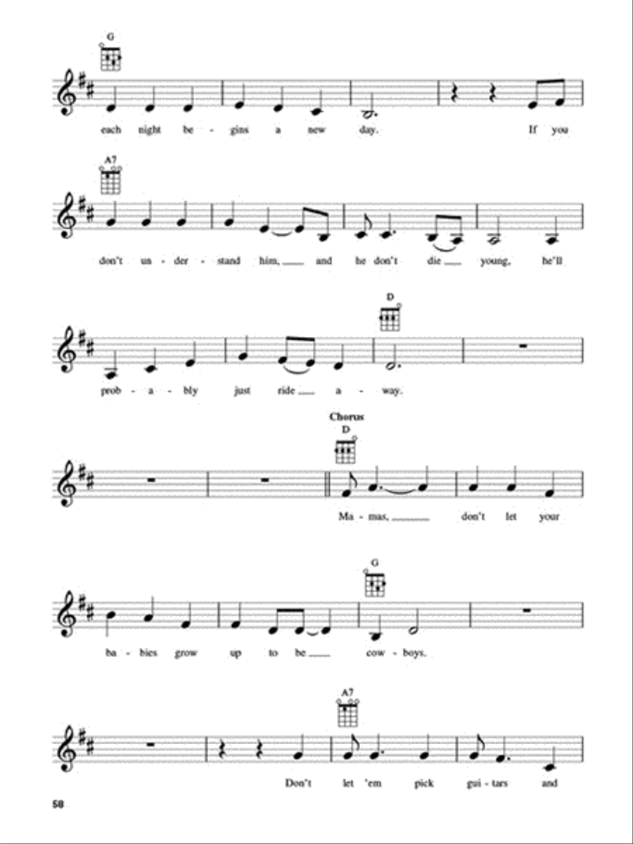 Country Songs for Ukulele Ukulele scores gallery preview page 4