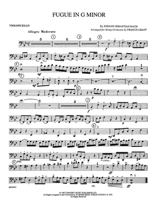 Fugue in G Minor (The "Little"): Cello